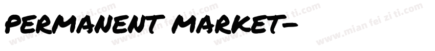permanent market字体转换